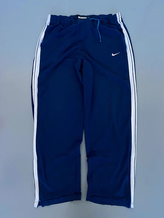 Nike Mavi Yan Şeritli Oversize Eşofman Altı