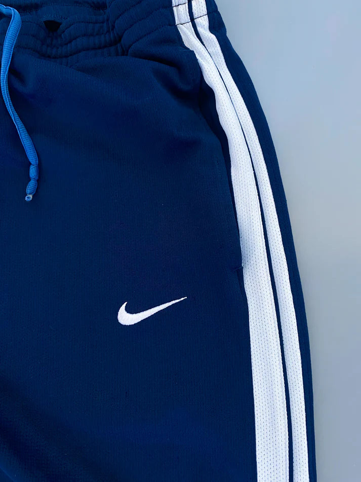 Nike Mavi Yan Şeritli Oversize Eşofman Altı